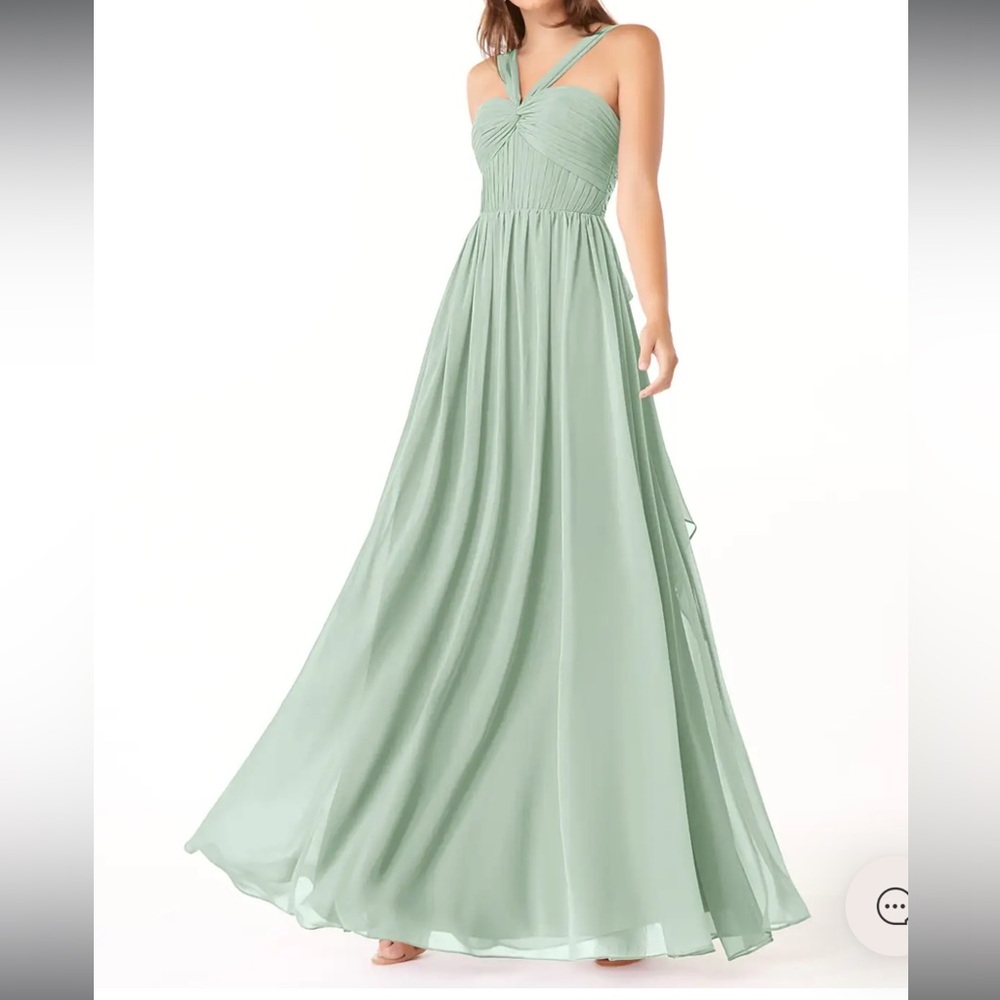 Azazie Agave bridesmaids dress